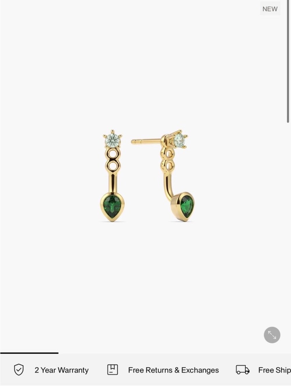 Mejuri Soraya Two Tone Earring Mantle